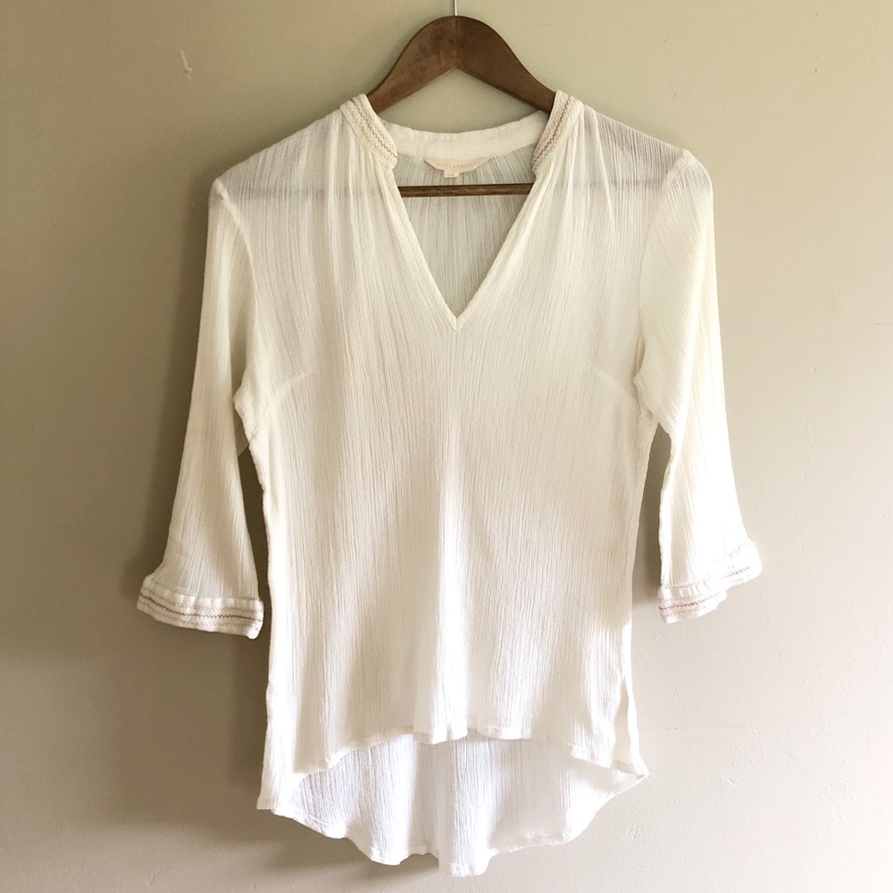 Anthropologie Edme & Esyllte Embroidered Blouse